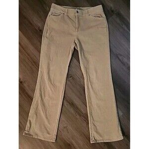 Docker Women’s Tan Corduroy Pants Size 10 Tan Wide-Leg Oatmeal Jeans Bootcut